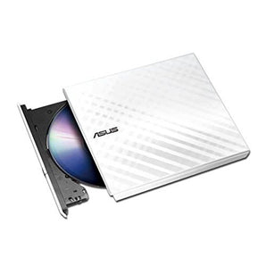 Asus SDRW-08D2S-U/WHT/G/AS 8X USB2.0 DVD+/-RW Slim External Writer (White), Retail