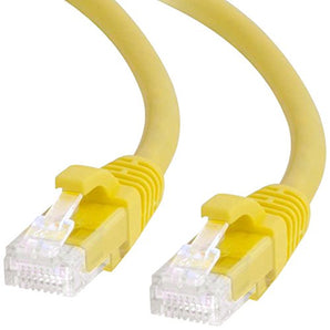 C2G 27192 Cat6 Cable - Snagless Unshielded Ethernet Network Patch Cable, Yellow (7 Feet, 2.13 Meters)