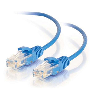 C2G 01077 Cat6 Cable - Snagless Unshielded Slim Ethernet Network Patch Cable, Blue (4 Feet, 1.21 Meters)