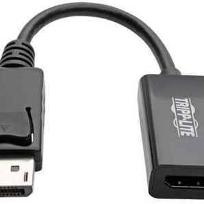Tripp Lite DisplayPort to HDMI Adapter Converter 4K @ 60Hz, Latching Connector, DP 1.2 to HDMI 2.0 M/F, DP to HDMI (P136-06N-H2V2LB)