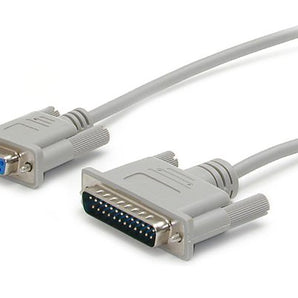 StarTech.com SCNM925FM Cross Wired DB9 to DB25 Serial Null Modem Cable, F/M, 10-Feet