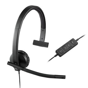 Logitech USB H570e Corded Single-Ear Headset (981-000570)