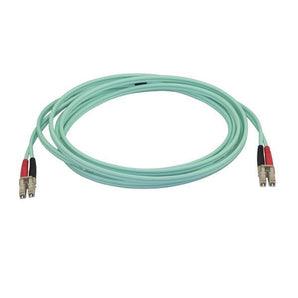 StarTech.com Aqua OM4 Duplex Multimode Fiber Optic Cable - 100 Gb - 50/125 - LSZH - LC/LC - 3 m 450FBLCLC3 - V&L Canada