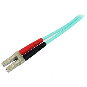 StarTech.com Aqua OM4 Duplex Multimode Fiber Optic Cable - 100 Gb - 50/125 - LSZH - LC/LC - 5 m 450FBLCLC5 - V&L Canada