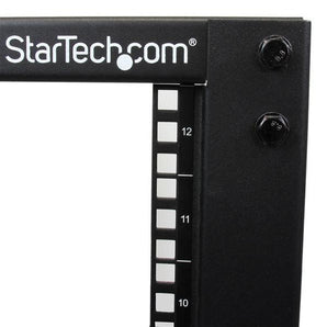 StarTech.com 12U Adjustable Depth Open Frame 4 Post Server Rack w/ Casters / Levelers and Cable Management Hooks 4POSTRACK12U - V&L Canada