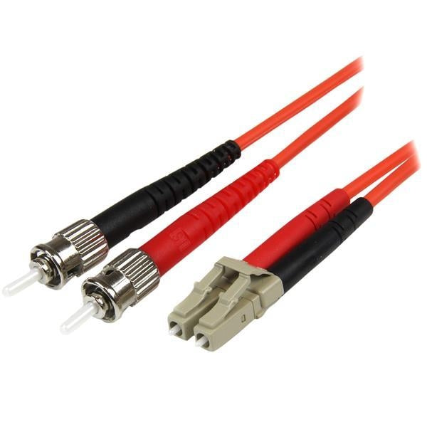 StarTech Fiber Optic Cable - Multimode Duplex 50/125 - LSZH - LC/ST - 5 m (50FIBLCST5) - V&L Canada