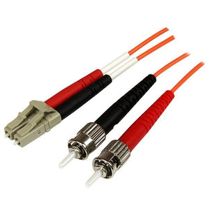 StarTech Fiber Optic Cable - Multimode Duplex 50/125 - OFNP Plenum - LC/ST - 3 m (50FIBPLCST3) - V&L Canada