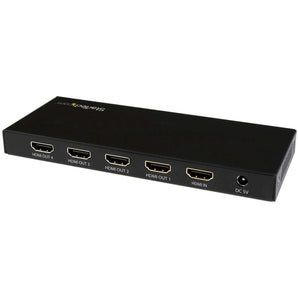 StarTech.com HDMI Splitter - 4-Port - 4K 60Hz - HDMI Splitter 1 in 4 Out - 4 Way HDMI Splitter - HDMI Port Splitter (ST124HD202)