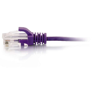 C2G/Cables to Go 01183 Cat6 Snagless Unshielded (UTP) Slim Ethernet Network Patch Cable, Purple (7 Feet)