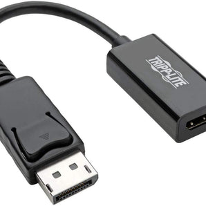 Tripp Lite DisplayPort to HDMI Adapter Converter 4K @ 60Hz, Latching Connector, DP 1.2 to HDMI 2.0 M/F, DP to HDMI (P136-06N-H2V2LB)