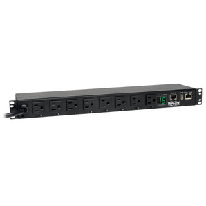 Tripp Lite PDU Switched 120V 1.4kW 15A 8 5-15R 5-15P LX Platform Interface 12ft Cord 1URM TAA (PDUMH15NET2LX)