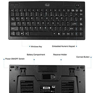 EasyTrack 3100 - Wireless Mini Trackball Keyboard (WKB-3100UB)