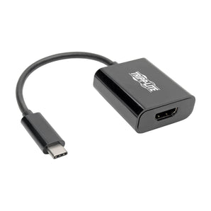 Tripp Lite USB C to HDMI Adapter Converter M/F 4K at 24/25/30Hz USB Type C to HDMI Thunderbolt 3 Black (U444-06N-HDB-AM)