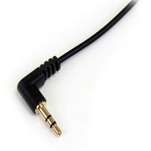 Startech.Com MU3mmSRA 3-Feet-Slim to Right Angle Stereo Audio Cable-M/M (3.5mm)
