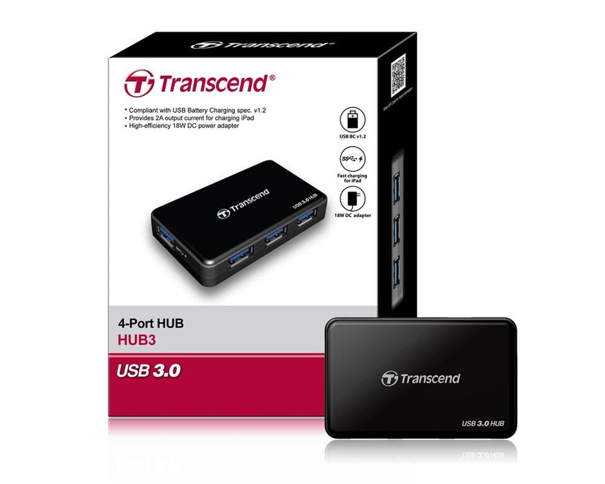 Transcend Information SuperSpeed USB 3.0 Hub (TS-HUB3K)