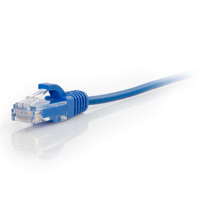 C2G 01077 Cat6 Cable - Snagless Unshielded Slim Ethernet Network Patch Cable, Blue (4 Feet, 1.21 Meters)