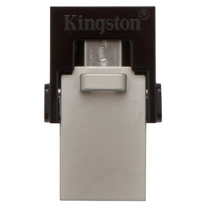 Kingston Technology DataTraveler 64GB microDuo 3.0 64GB USB 3.0 (3.1 Gen 1) USB Type-A connector Black USB flash drive (DTDUO3/64GB)