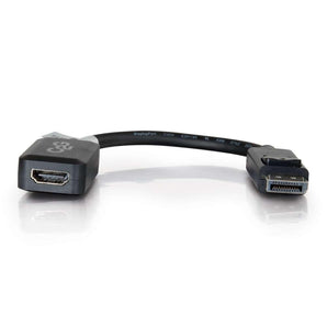 C2G / Cables to Go 54322 DisplayPort Male to HDMI Female Adapter Converter, Black (8-Inch) - V&L Canada
