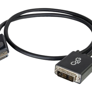 C2G / Cables to Go 54329 DisplayPort Male to Single Link DVI-D Male Adapter Cable, Black (6 Feet) - V&L Canada