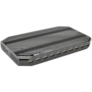 Tripp Lite 10-Port USB Charging Station with Adjustable Storage, 12V 8A (96W) USB Charger Output, Schuko Power Cord (U280-010-ST-CEE)