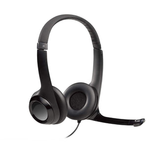 Logitech H390 Wired ClearChat Comfort USB Headset, Black (981-000014)