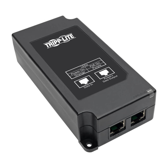 Tripp Lite Gigabit PoE-Plus Midspan Active Injector - IEEE 802.3at / 802.3af, 30W, 1 Port, Power Over Ethernet (NPOE-30W-1G)