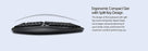 Tru-Form Media 1150 Wireless Ergo  Mini Trackball Keyboard and Optical Ergo Mous (WKB-1150CB)