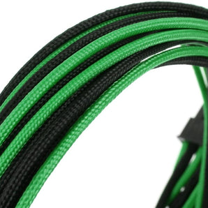 CableMod® ModFlex™ Basic Cable Extension Kit - Dual 6+2 Pin Series - BLACK / GREEN