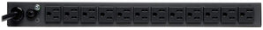 Tripp Lite Metered PDU, 15A, 13 Outlets (5-15R), 120V, 5-15P, 100-127V Input, 15 ft. Cord, 1U Rack-Mount Power (PDUMH15)