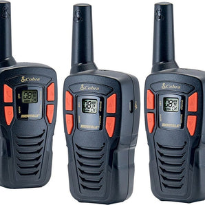 Cobra - MicroTALK 16-Mile, 22-Channel FRS/GMRS 2-Way Radios (3-Pack) - Black  (ACXT145-3)