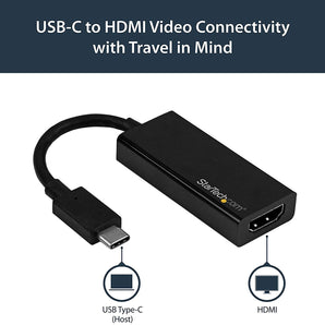 StarTech.com CDP2HD4K60 USB C to HDMI Adapter – 4K 60Hz – Thunderbolt 3 Compatible – USB-C Adapter – USB Type C to HDMI Dongle Converter