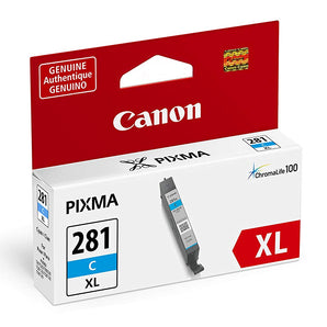 Canon Genuine Ink Cartridge CLI-281XL Cyan Ink - 2034C001