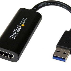 StarTech.com USB 3.0 to HDMI Display Adapter Converter 1080p (1900x1200) - Dual / Multi-Monitor Video Cable w/ External Graphics Card Black(USB32HDES)