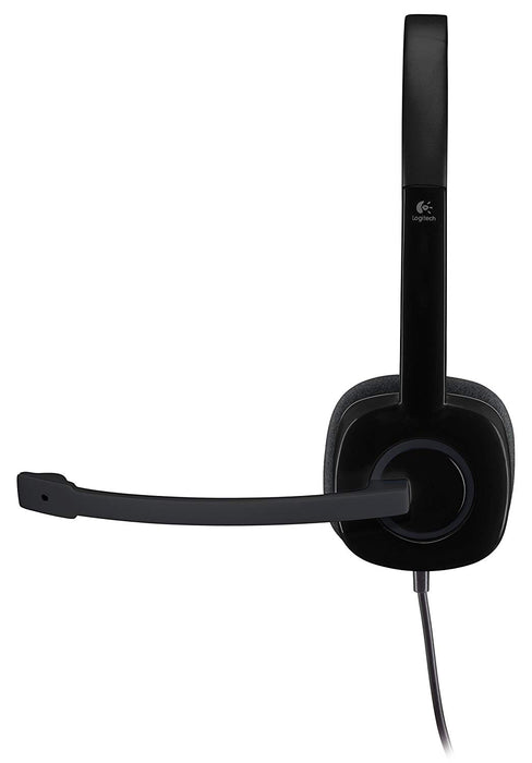 Logitech 3.5 mm Analog Stereo Headset H151 with Boom Microphone (981-000587)