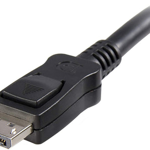StarTech.com DisplayPort Cable - 1 ft - with Latches - Short DP Cable - 4K DisplayPort to DisplayPort Cable - DisplayPort 2.1 Cable (DISPLPORT1L)