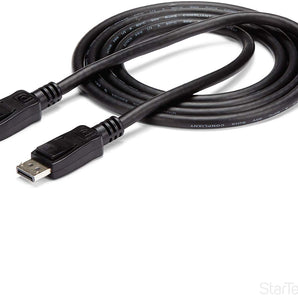 StarTech.com DISPLPORT6L DisplayPort Cable – 6 ft / 2m – 4K DisplayPort 1.2 Cable – DP to DP Cable