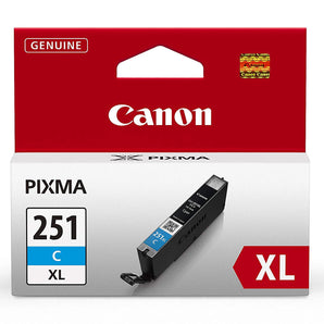 Canon Genuine CLI-251XL Cyan Ink Tank (6449B001)