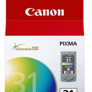 Genuine Canon CL-31 Ink Cartridge, Tri-Colour (1900B002)