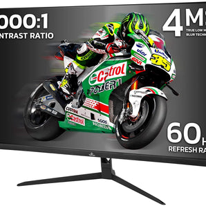 YEYIAN ODRAZ 32” PC Gaming Frameless 4K UHD HDR Monitor 3840x2160 IPS Panel, 1 Billion Colors, Low Blue, 350cd/m2, 1000:1, 60Hz, 4ms, 16:9, 178°, G-Sync, FreeSync, DP/HDMI/USB, Speakers, VESA, Tilt