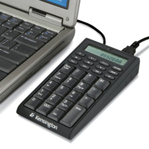 Kensington Notebook Keypad/Calculator with USB Hub, 19-Key Pad 72274