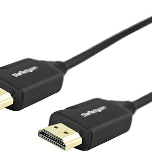 StarTech.com Premium Certified High Speed HDMI 2.0 Cable with Ethernet - 1.5ft 0.5m - HDR 4K 60Hz - 20 inch Short HDMI Male to Male Cord (HDMM50CMP)