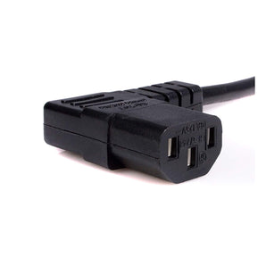 StarTech.com PXT101L10 10-Feet Standard Computer Power Cord, NEMA 5-15P to Right Angle C13