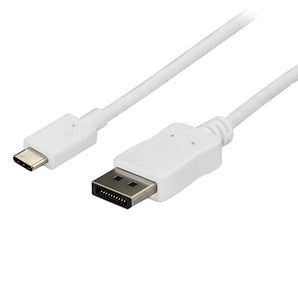 6 ft. USB C to DisplayPort cable and adapter in-one- 4K DisplayPort cable - Whit (CDP2DPMM6W)