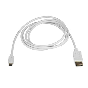 6 ft. USB C to DisplayPort cable and adapter in-one- 4K DisplayPort cable - Whit (CDP2DPMM6W)