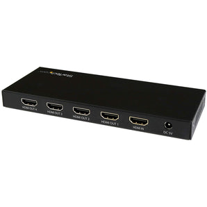 StarTech.com HDMI Splitter - 4-Port - 4K 60Hz - HDMI Splitter 1 in 4 Out - 4 Way HDMI Splitter - HDMI Port Splitter (ST124HD202)