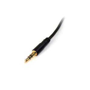 StarTech.com 1 ft Slim 3.5mm Stereo Audio Cable - M/M (MU1MMS)