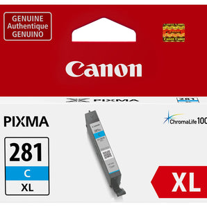 Canon Genuine Ink Cartridge CLI-281XL Cyan Ink - 2034C001
