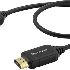StarTech.com Premium Certified High Speed HDMI 2.0 Cable with Ethernet - 1.5ft 0.5m - HDR 4K 60Hz - 20 inch Short HDMI Male to Male Cord (HDMM50CMP)