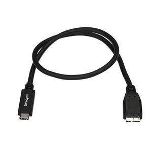 StarTech.com USB C to Micro USB Cable – 3 ft / 1m – USB 3.1 – 10Gbps – Micro USB Cord – USB Type C to Micro USB Cable (CDP2VGA)