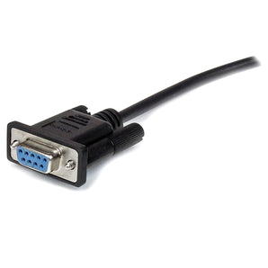 StarTech.com 0.5m Black Straight Through DB9 RS232 Serial Cable - DB9 RS232 Serial Extension Cable - Male to Female Cable - 50cm (MXT10050CMBK)